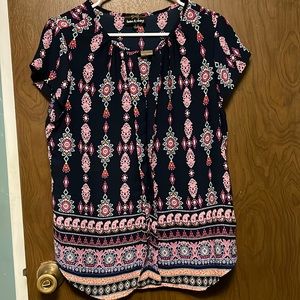 Twine & string cap stringed blouse size L